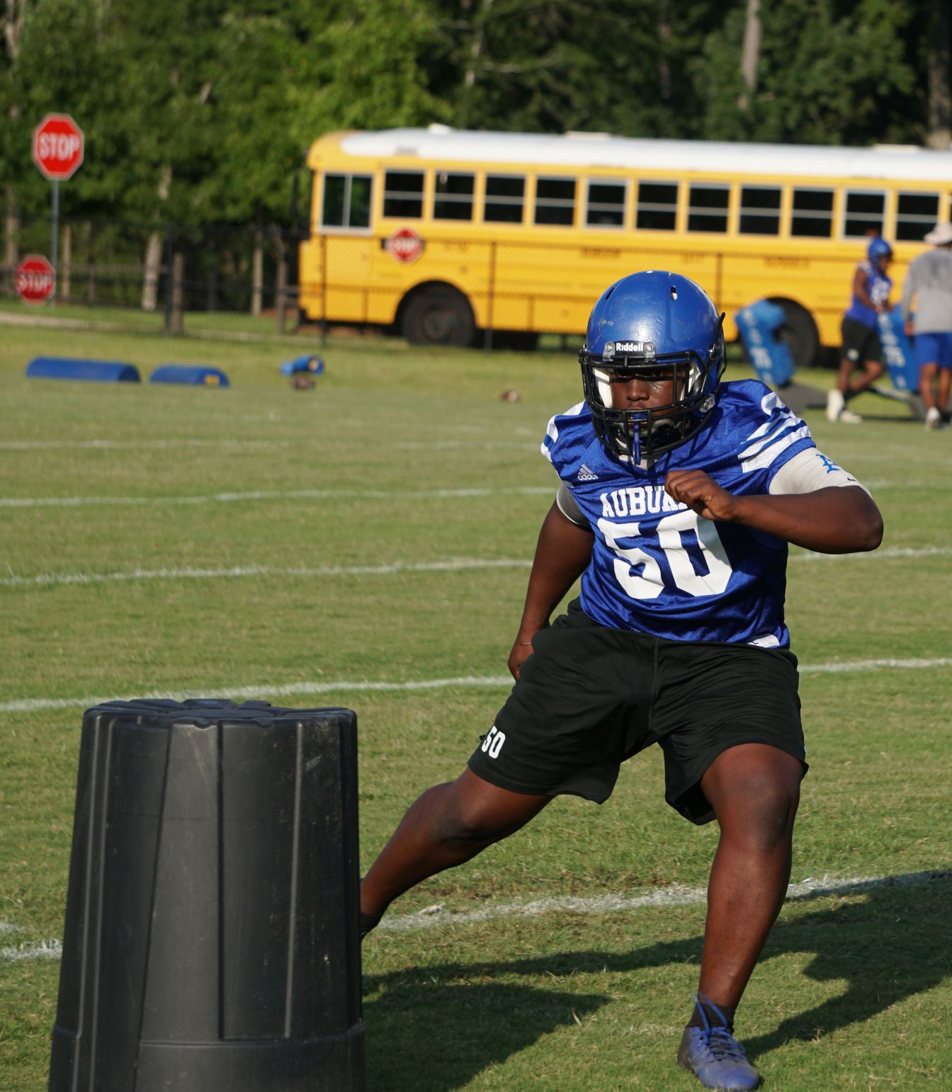 Auburn High Tigers football practice